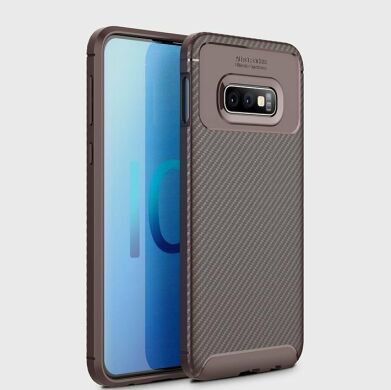 Захисний чохол Deexe Fusion для Samsung Galaxy S10 (G973) - Coffee