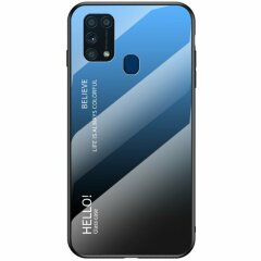 Защитный чехол Deexe Gradient Color для Samsung Galaxy M31 (M315) - Black / Blue