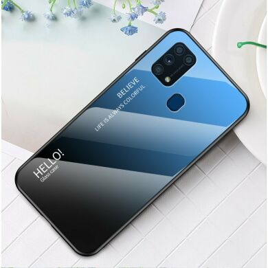 Защитный чехол Deexe Gradient Color для Samsung Galaxy M31 (M315) - Black / Blue