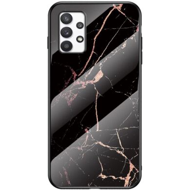 Защитный чехол Deexe Gradient Pattern для Samsung Galaxy A73 - Black / Gold