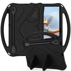 Захисний чохол Deexe KickStand Cover для Samsung Galaxy Tab S7 FE / S7 Plus / S8 Plus (T730/736/800/806/970/975) - Black