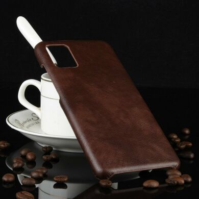 Захисний чохол Deexe Leather Back Cover для Samsung Galaxy A71 (A715) - Brown