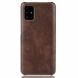 Захисний чохол Deexe Leather Back Cover для Samsung Galaxy A71 (A715) - Brown