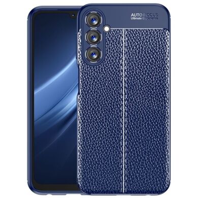 Защитный чехол Deexe Leather Cover для Samsung Galaxy A24 (A245) - Blue