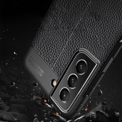 Захисний чохол Deexe Leather Cover для Samsung Galaxy S22 Plus - Black