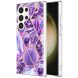 Защитный чехол Deexe Marble Pattern для Samsung Galaxy S24 Ultra - Dark Purple. Фото 1 из 6