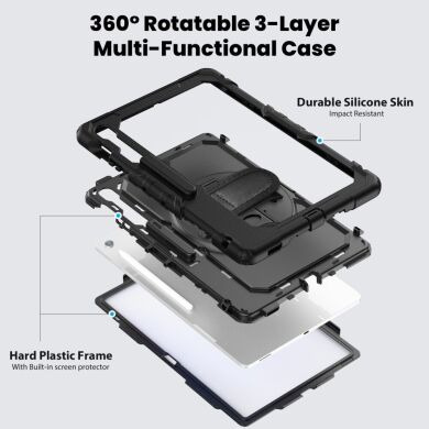 Защитный чехол Deexe Shockproof Case для Samsung Galaxy Tab S10 FE Plus - Black