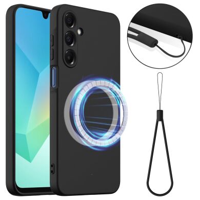 Защитный чехол Deexe Silicone Case with MagSafe для Samsung Galaxy A27 (A276) - Black