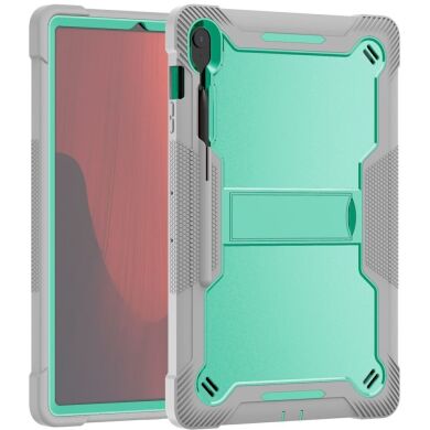 Защитный чехол Deexe Storm Stand для Samsung Galaxy Tab S10 FE Plus - Green / Grey