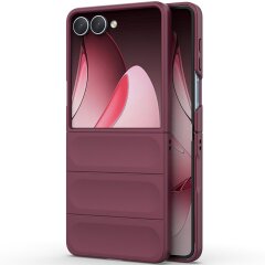 Защитный чехол Deexe Terra Case (FF) для Samsung Galaxy Flip 7 - Wine Red