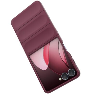 Захисний чохол Deexe Terra Case (FF) для Samsung Galaxy Flip 7 - Wine Red