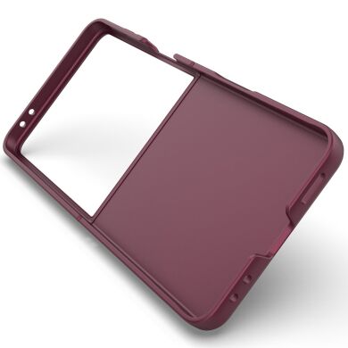Захисний чохол Deexe Terra Case (FF) для Samsung Galaxy Flip 7 - Wine Red
