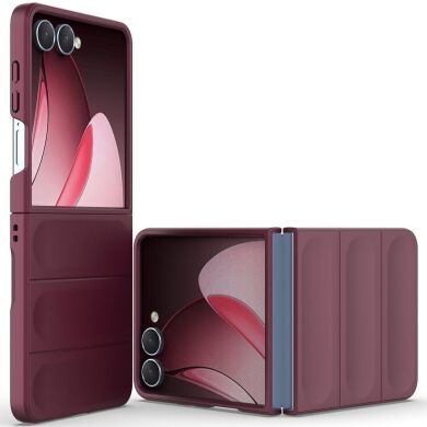 Захисний чохол Deexe Terra Case (FF) для Samsung Galaxy Flip 7 - Wine Red