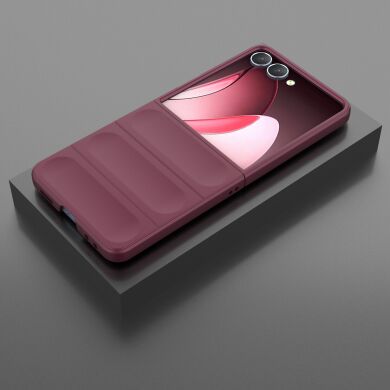 Захисний чохол Deexe Terra Case (FF) для Samsung Galaxy Flip 7 - Wine Red