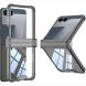 Защитный чехол GKK Airbag Clear Case для Samsung Galaxy Flip 8 - Transparent Black. Фото 1 из 8