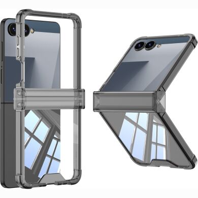 Защитный чехол GKK Airbag Clear Case для Samsung Galaxy Flip 8 - Transparent Black
