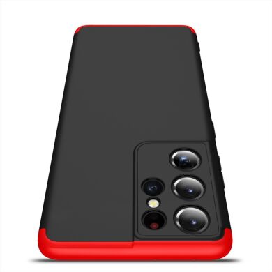 Захисний чохол GKK Double Dip Case для Samsung Galaxy S21 Ultra (G998) - Black / Red