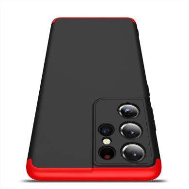 Захисний чохол GKK Double Dip Case для Samsung Galaxy S21 Ultra (G998) - Black / Red