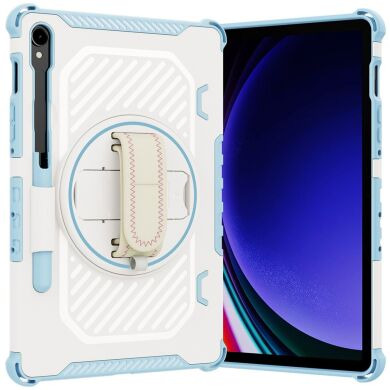 Защитный чехол Reframe Kickstand Strap для Samsung Galaxy Tab S7 / S8 / S9 / S9 FE (T870/T875/X700/X706/X710/X716/X510) - Blue