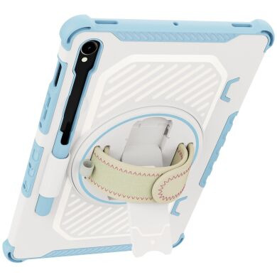 Защитный чехол Reframe Kickstand Strap для Samsung Galaxy Tab S7 / S8 / S9 / S9 FE (T870/T875/X700/X706/X710/X716/X510) - Blue