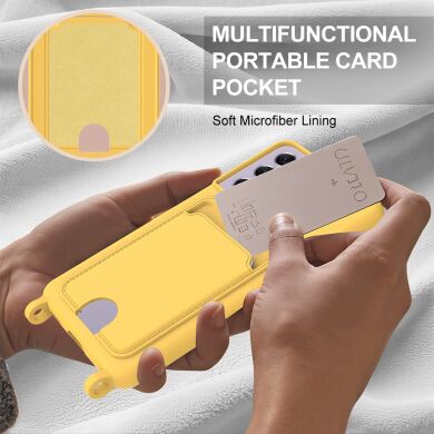 Защитный чехол Reframe Silicone Holder для Samsung Galaxy S21 FE (G990) - Yellow