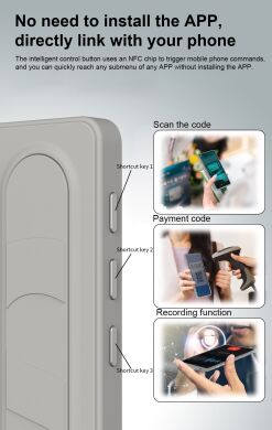 Защитный чехол Reframe Standing Grip для Samsung Galaxy S24 Plus (S926) - Dark Grey