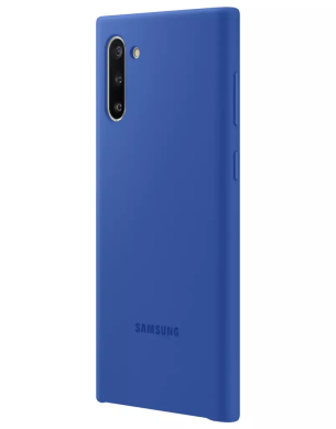 Захисний чохол Silicone Cover для Samsung Galaxy Note 10 (N970) EF-PN970TLEGRU - Blue