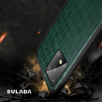 Захисний чохол SULADA Crocodile Style для Samsung Galaxy S20 (G980) - Brown