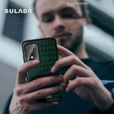 Защитный чехол SULADA Crocodile Style для Samsung Galaxy S20 (G980) - Red