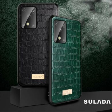 Захисний чохол SULADA Crocodile Style для Samsung Galaxy S20 (G980) - Brown