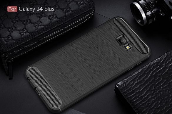 Захисний чохол UniCase Carbon для Samsung Galaxy J4+ (J415) - Black