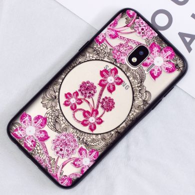Защитный чехол UniCase Shiny Flowers для Samsung Galaxy J2 Core (J260) - Pink Flower