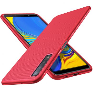 Защитный чехол UniCase Twill Soft для Samsung Galaxy A7 2018 (A750) - Red