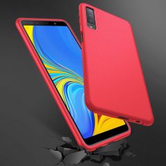 Защитный чехол UniCase Twill Soft для Samsung Galaxy A7 2018 (A750) - Red