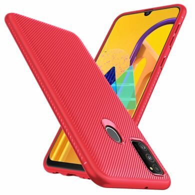 Защитный чехол UniCase Twill Soft для Samsung Galaxy M30s (M307) / Galaxy M21 (M215) - Red