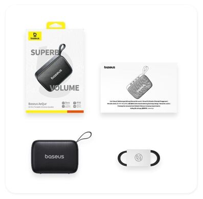 Портативна акустика Baseus OS AeQur 30 Mini (A20077900123-00) - Cosmic Black