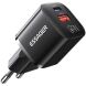 Мережевий зарядний пристрій ESSAGER Camber GaN 20W (USB + Type-C) ECTAC-HMB01-P - Black