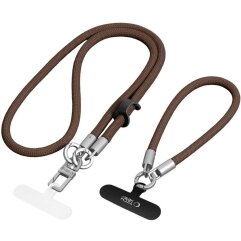 Набор ремешков Tech-Protect C10S Rope Crossbody - Brown / Titanium