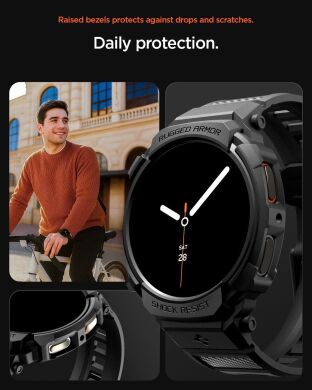 Защитный чехол Spigen (SGP) Rugged Armor Pro (FW) для Samsung Galaxy Watch 8 (44mm) ACS10007 - Matte Black