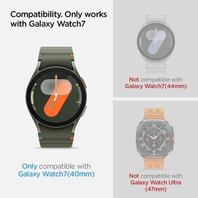 Комплект защитных стекол Spigen (SGP) Screen Protector EZ Fit Glas.tR (FW) для Samsung Galaxy Watch 7 (40mm)