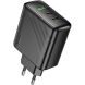 Сетевое зарядное устройство Hoco CS26A PD45W (USB + 2Type-C) - Black. Фото 1 из 9