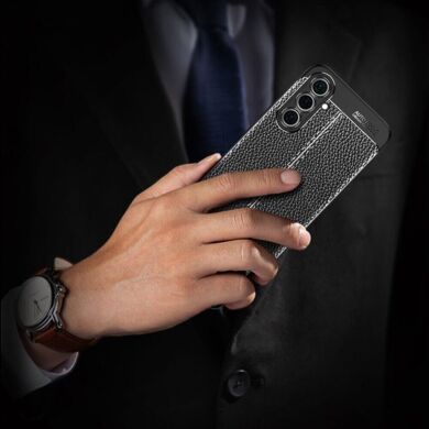 Защитный чехол Deexe Leather Cover для Samsung Galaxy A54 (A546) - Blue