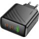 Сетевое зарядное устройство Hoco CS26A PD45W (USB + 2Type-C) - Black. Фото 5 из 9