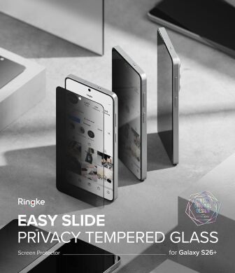 Комплект захисних стекол (2шт) Ringke Easy Slide Privacy для Samsung Galaxy S26 Plus (S947) 8800328815384