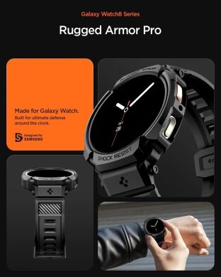 Защитный чехол Spigen (SGP) Rugged Armor Pro (FW) для Samsung Galaxy Watch 8 (44mm) ACS10007 - Matte Black