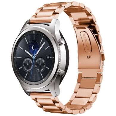 Ремінець Deexe Stainless Steel для годинників з шириною кріплення 18 мм - Rose Gold