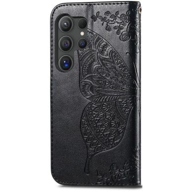 Чехол UniCase Butterfly Pattern для Samsung Galaxy S24 Ultra - Black