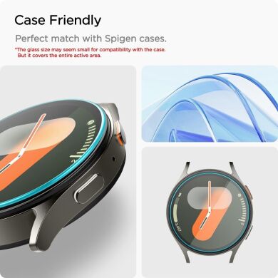 Комплект защитных стекол Spigen (SGP) Screen Protector EZ Fit Glas.tR (FW) для Samsung Galaxy Watch 7 (40mm)