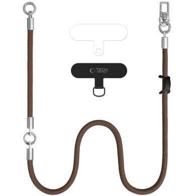 Набор ремешков Tech-Protect C10S Rope Crossbody - Brown / Titanium
