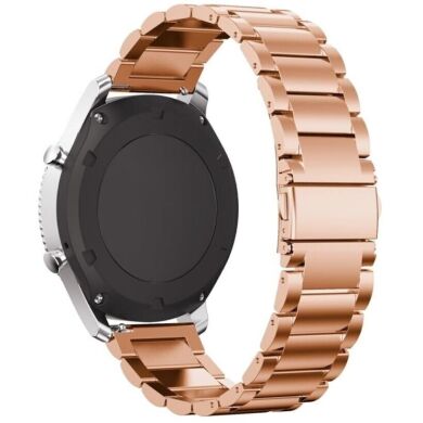 Ремінець Deexe Stainless Steel для годинників з шириною кріплення 18 мм - Rose Gold